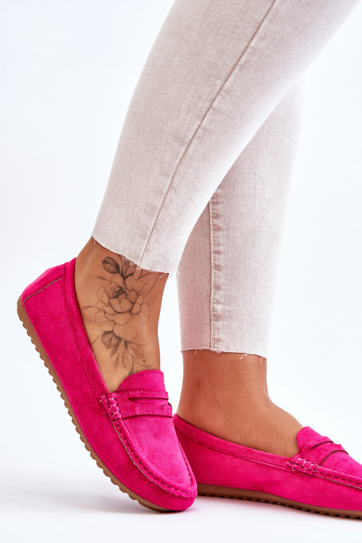 Women's Classic Suede Loafers fuchsia Ivana