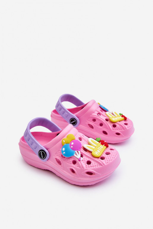 Children's Foam Lightweight Crocs Sandals Pink Sweets