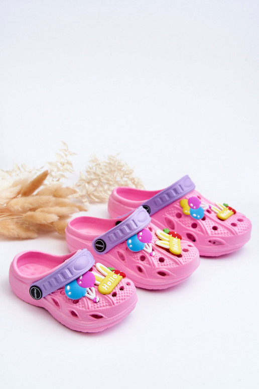 Children's Foam Lightweight Crocs Sandals Pink Sweets