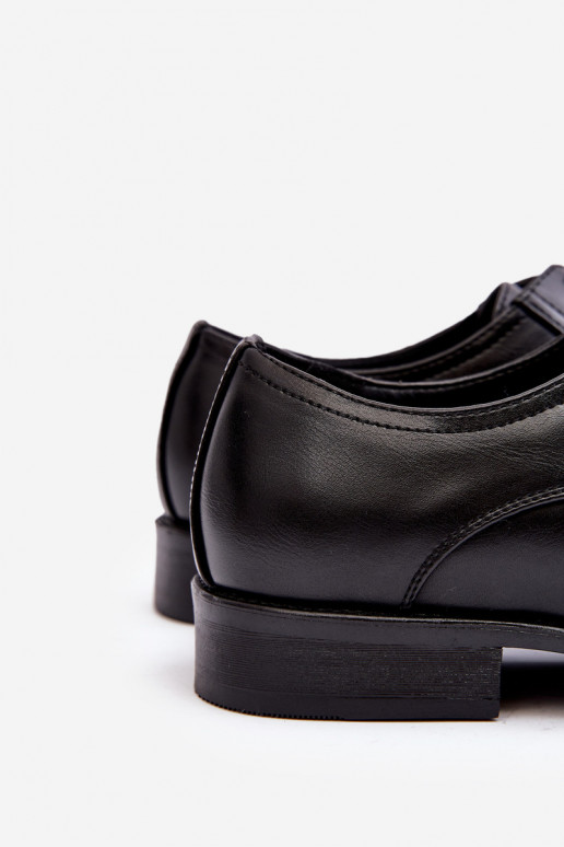 Men's Leather Loafers Black Harene