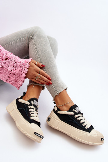 Damskie Sneakersy GOE NN2N4061 Czarne 2