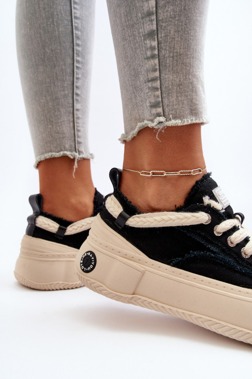 Damskie Sneakersy GOE NN2N4061 Czarne