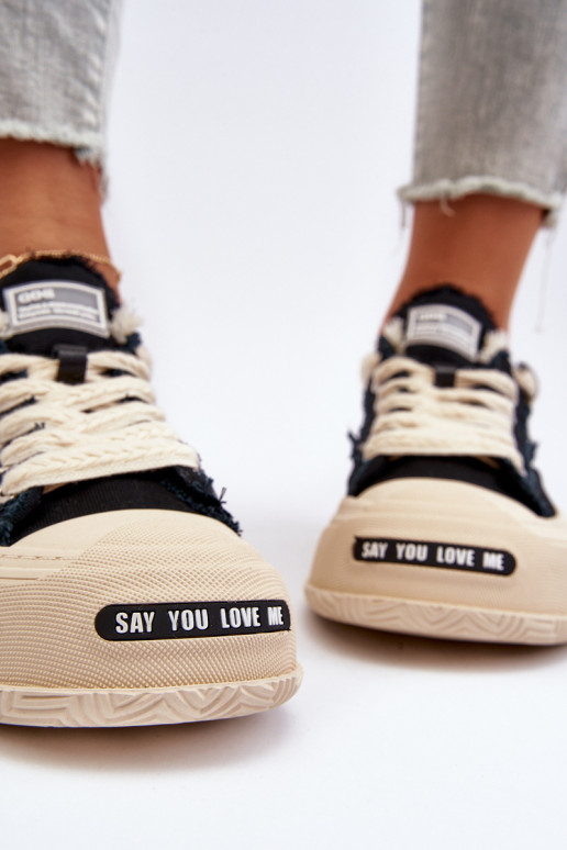 Damskie Sneakersy GOE NN2N4061 Czarne