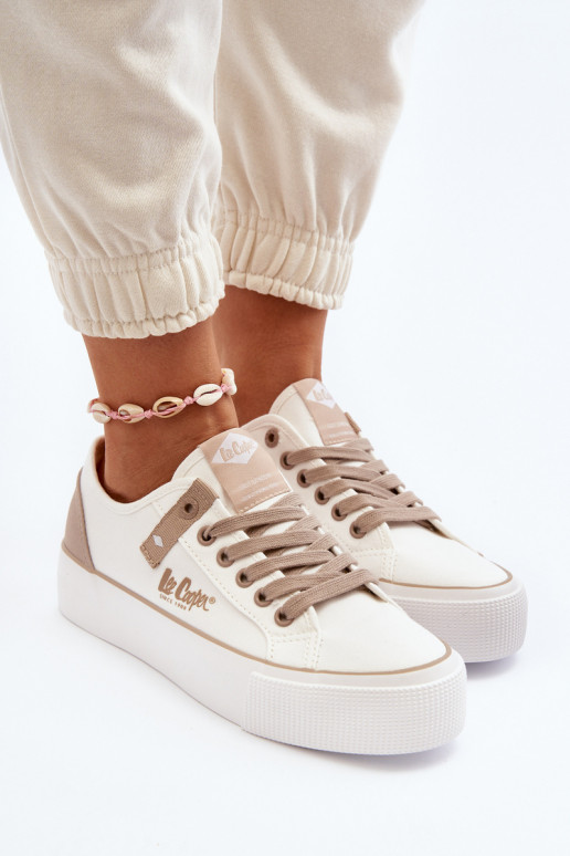 Women's Fabric Sneakers Lee Cooper LCW-24-31-2198 White