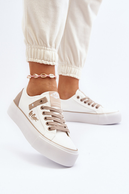 Women's Fabric Sneakers Lee Cooper LCW-24-31-2198 White