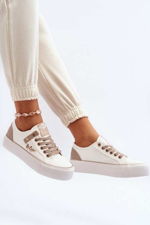 Women's Fabric Sneakers Lee Cooper LCW-24-31-2198 White