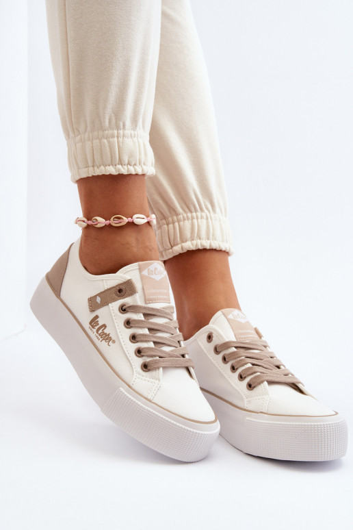 Women's Fabric Sneakers Lee Cooper LCW-24-31-2198 White