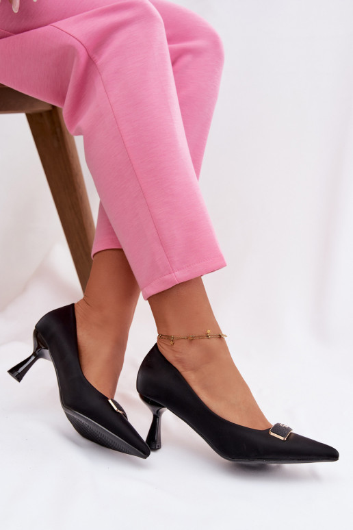 Fessira Heeled Shoes with Decorative Detail