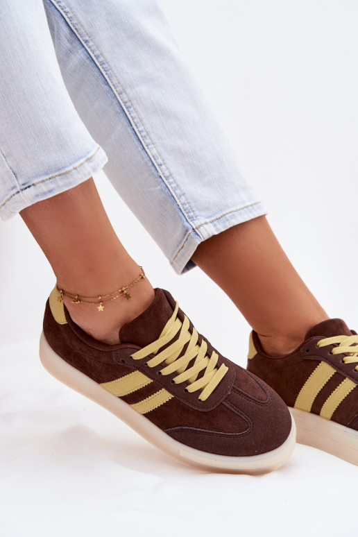 Women's Platform Sneakers Chocolate Giselia
