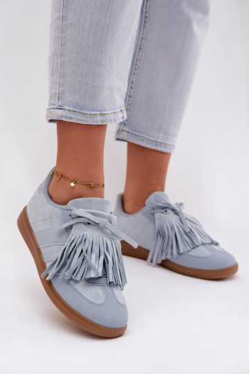 Women's Sneakers with Fringes Blue Dorivelle 2