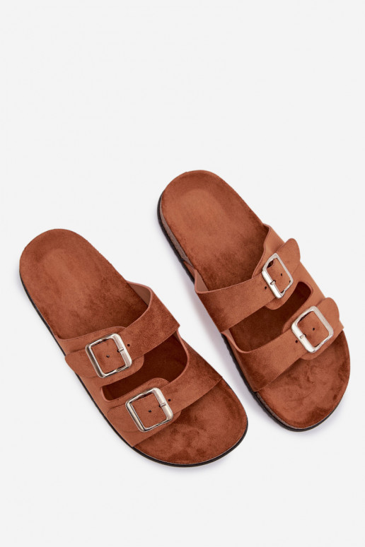 Klapki DamskiewithKlamrami Camel Oliena