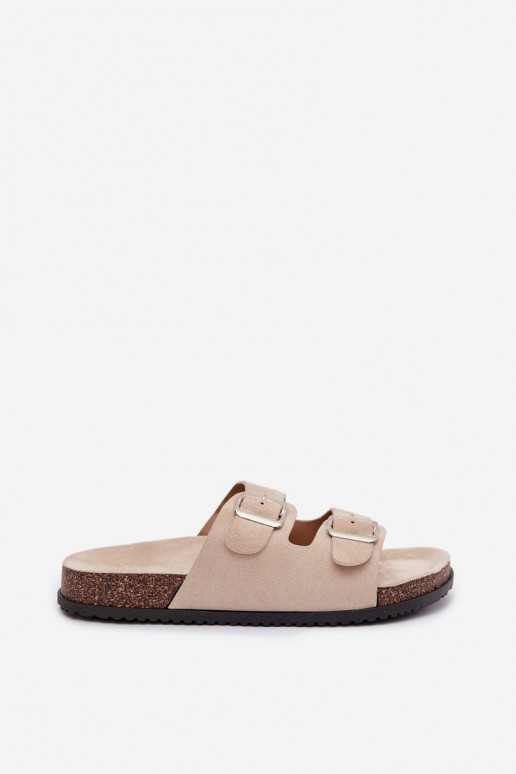 Women's Light Beige Slides Oliena