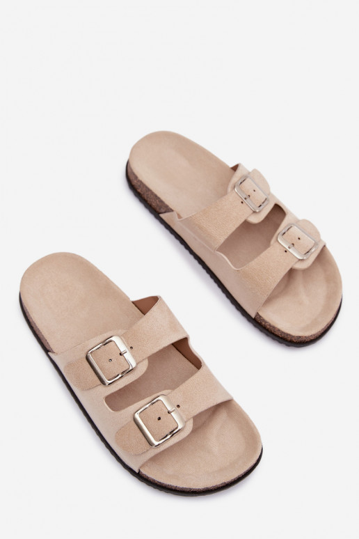 Women's Light Beige Slides Oliena