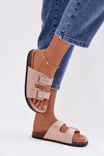 Women's Light Pink Oliena Slides