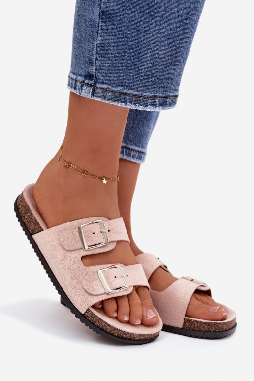 Women's Light Pink Oliena Slides