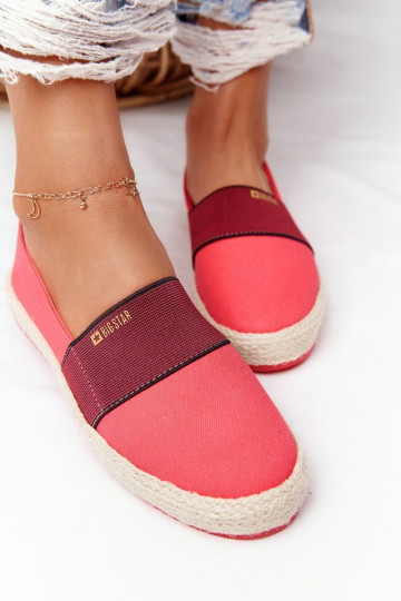 Espadrilles On A Braided Sole Big Star HH274478 Red 2