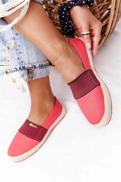 Espadrilles On A Braided Sole Big Star HH274478 Red