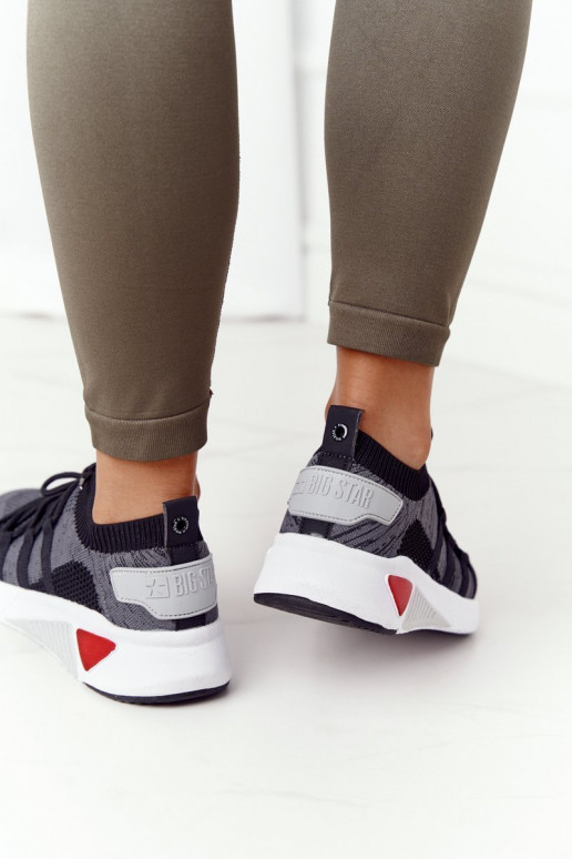 Women's Sneakers Memory Foam Big Star HH274532 Dark Grey