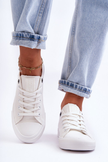 Women's Low Material Sneakers Big Star KK274008 White 2