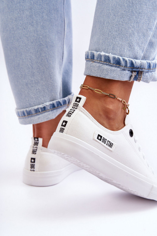 Women's Low Material Sneakers Big Star KK274008 White