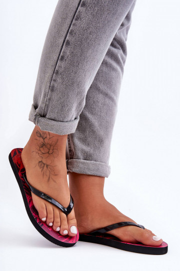 Classic Slippers 4F 4FSS23FFLIF060-90S Black-Pink 2