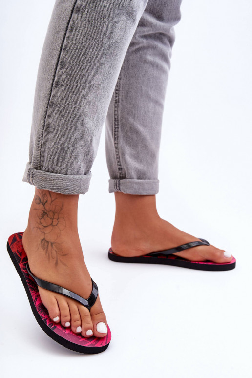 Classic Slippers 4F 4FSS23FFLIF060-90S Black-Pink