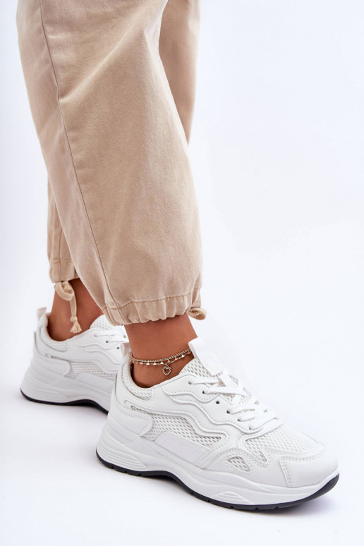 Women's Sporty Sneakers Platform White Lomare