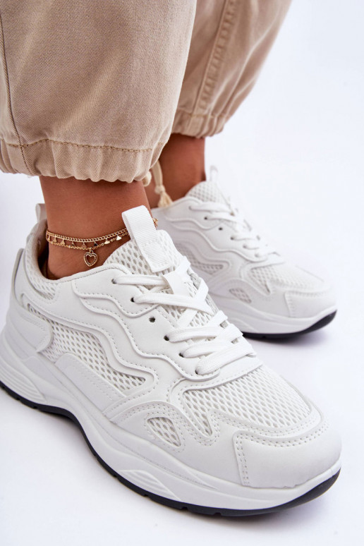 Women's Sporty Sneakers Platform White Lomare