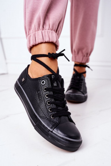 Women's Leather Sneakers BIG STAR II274002 Black 2