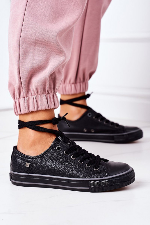 Women's Leather Sneakers BIG STAR II274002 Black