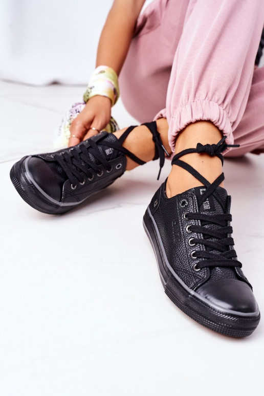 Women's Leather Sneakers BIG STAR II274002 Black
