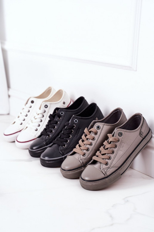 Women's Leather Sneakers BIG STAR II274002 Black