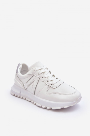 Women's Leather Sport Shoes White Kabama