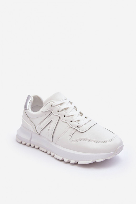Women's Leather Sport Shoes White Kabama