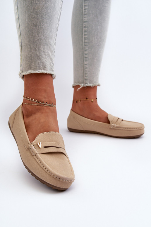 Classic Women's Beige Moccasins Iramarie
