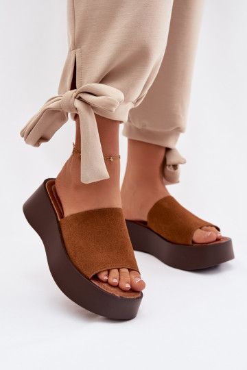 Women's Platform Sandals Camel Liorisse