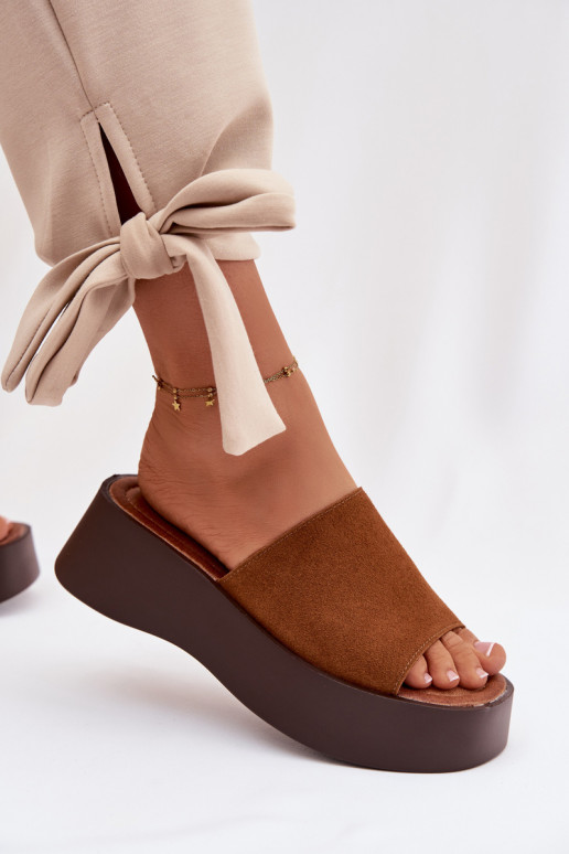 Women's Platform Sandals Camel Liorisse