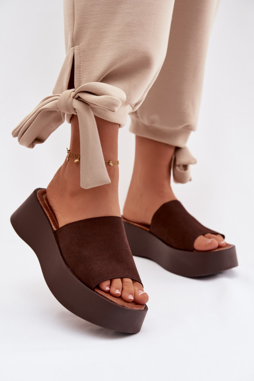 Women's Platform Sandals Chocolate Liorisse