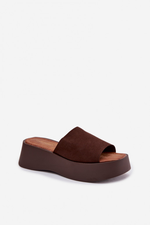 Women's Platform Sandals Chocolate Liorisse