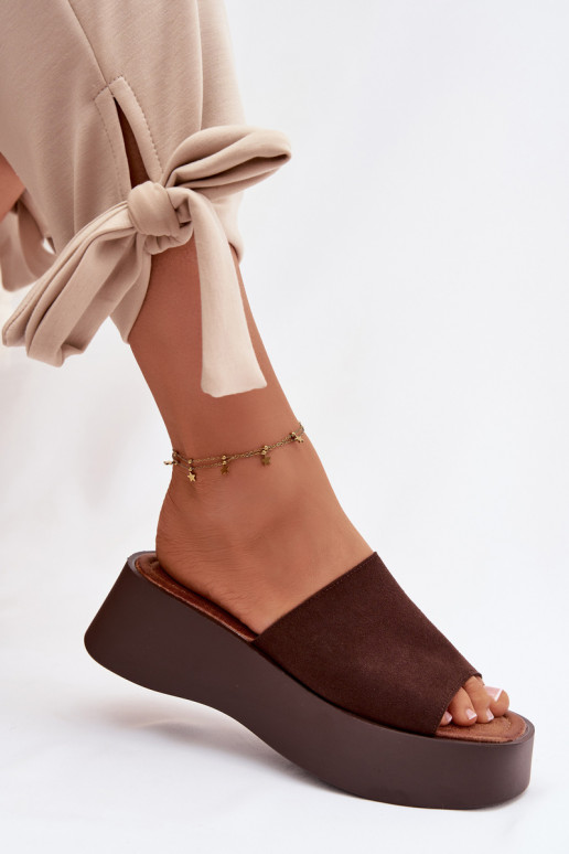 Women's Platform Sandals Chocolate Liorisse