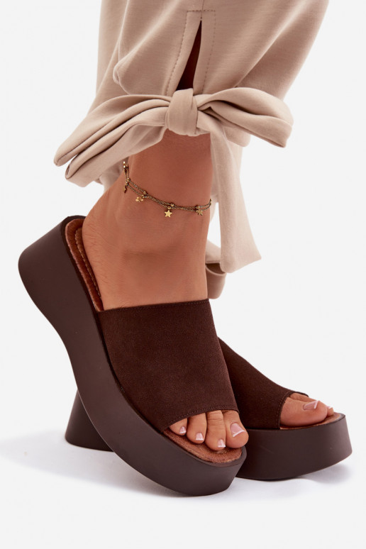 Women's Platform Sandals Chocolate Liorisse