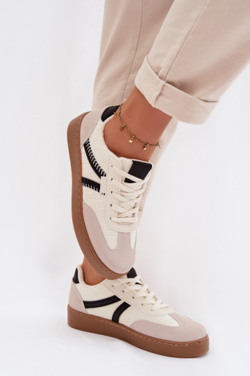 Women's Low Sneakers Black and White Denelisse
