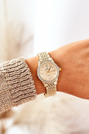Watch With Cubic Zirconia On A Bracelet Giorgio&Dario Gold