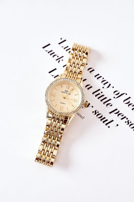 Watch With Cubic Zirconia On A Bracelet Giorgio&Dario Gold