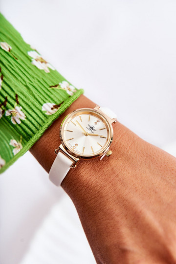 Michael John Gold ladies watch with cubic zirconia 2