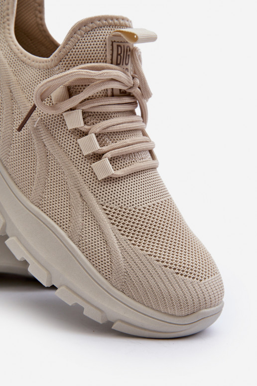 Men's sneakers HI-POLY SYSTEM Big Star NN174469 Beige