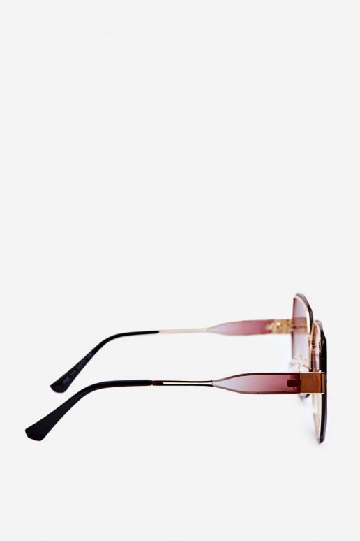 Women's Sunglasses with Gradient Lenses UV400 Brown