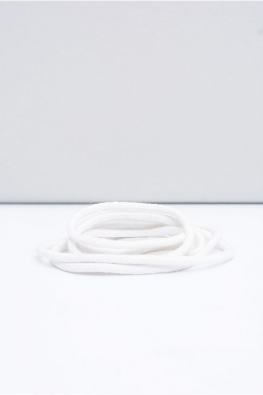Corbby White Round Laces