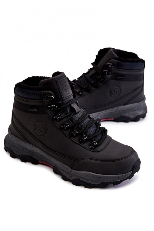 Men's Warm Trekking Shoes Cross Jeans KK1R40027C Black