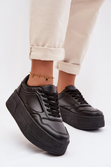 Women's Sneakers with Chunky Platform Black Feressa 2